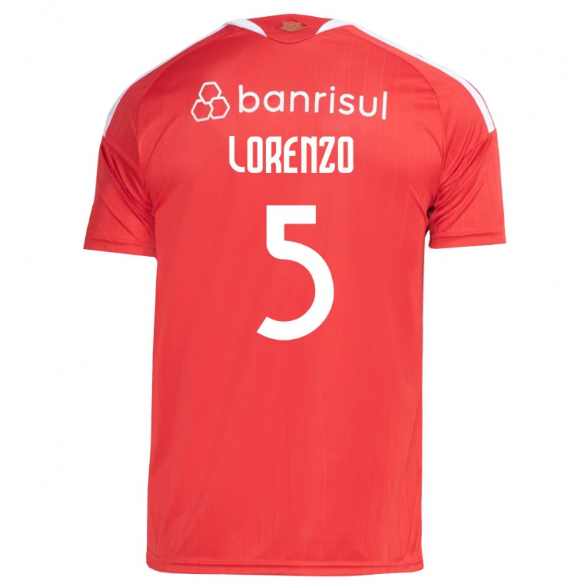 Danxen Dames Lorenzo Farias Vaghetti #5 Rood Wit Thuisshirt Thuistenue 2026/27 T-Shirt