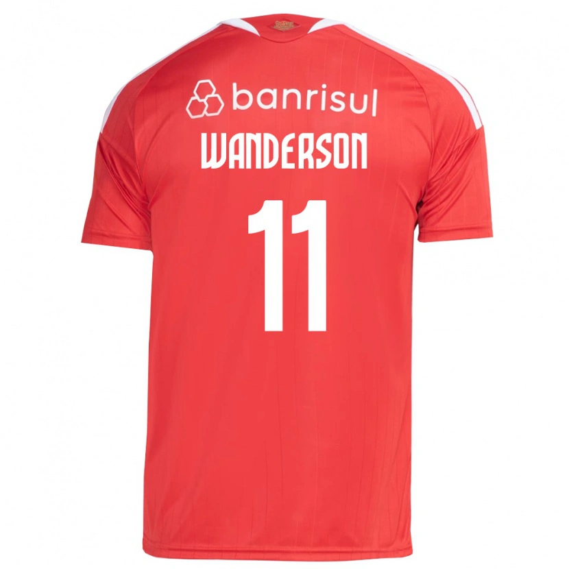 Danxen Dames Wanderson #11 Rood Wit Thuisshirt Thuistenue 2026/27 T-Shirt