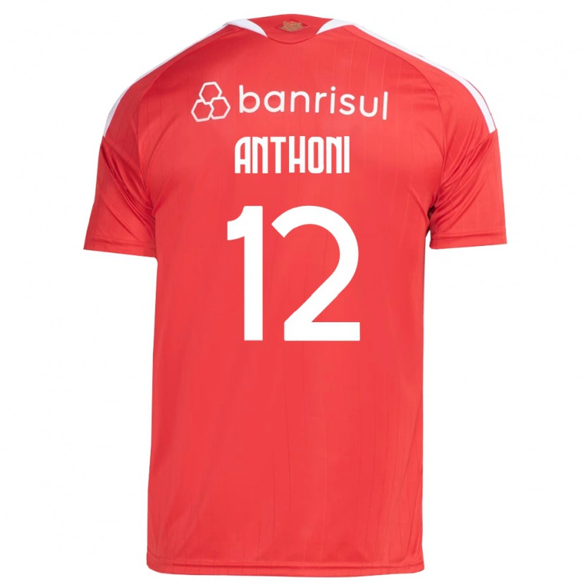 Danxen Dames Anthoni Spier Souza #12 Rood Wit Thuisshirt Thuistenue 2026/27 T-Shirt