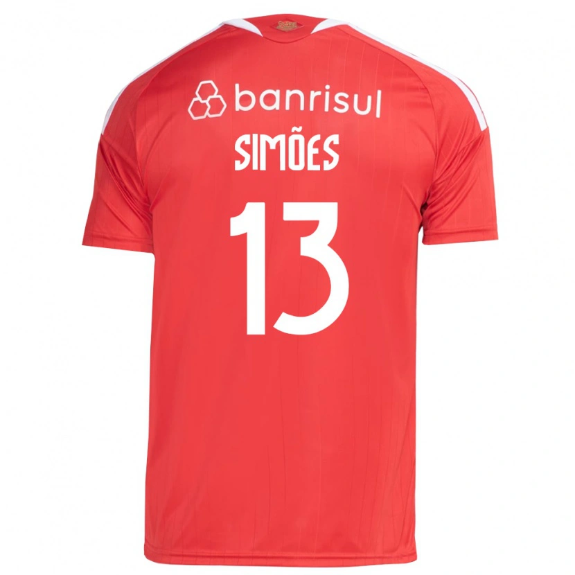 Danxen Dames Arthur Simões #13 Rood Wit Thuisshirt Thuistenue 2026/27 T-Shirt