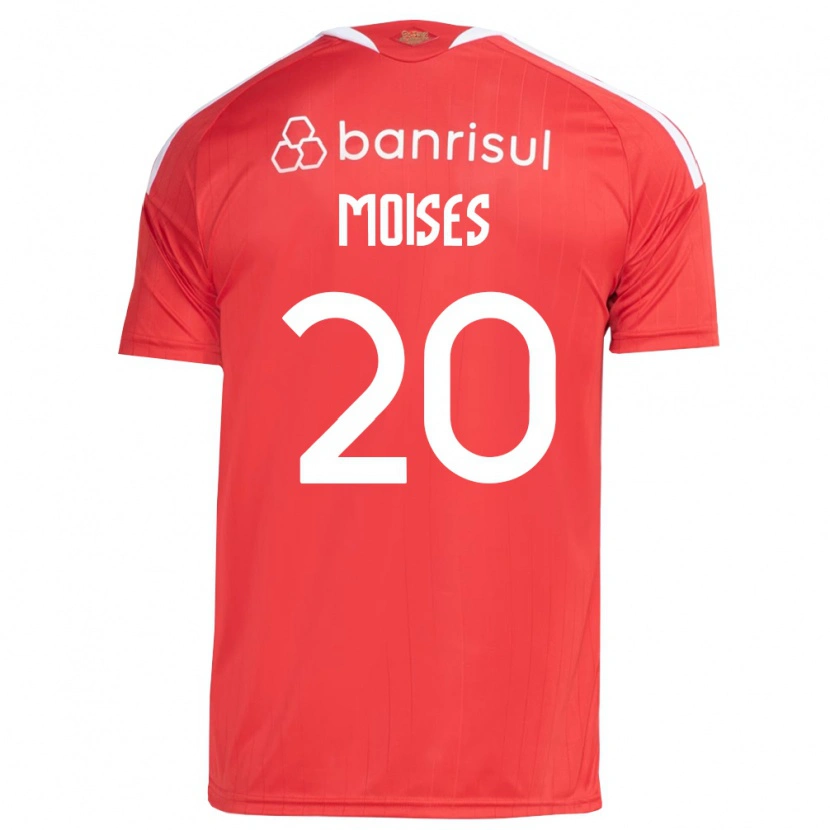 Danxen Dames Moises #20 Rood Wit Thuisshirt Thuistenue 2026/27 T-Shirt