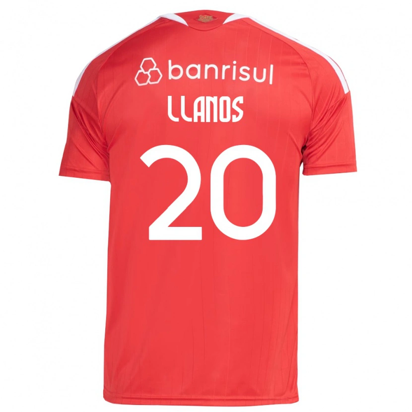 Danxen Dames Pati Llanos #20 Rood Wit Thuisshirt Thuistenue 2026/27 T-Shirt