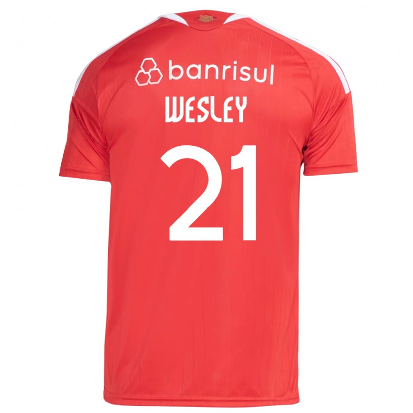 Danxen Dames Wesley #21 Rood Wit Thuisshirt Thuistenue 2026/27 T-Shirt