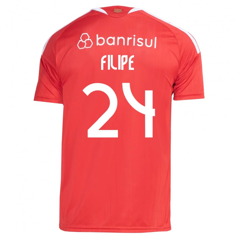 Danxen Dames Filipe Sírio #24 Rood Wit Thuisshirt Thuistenue 2026/27 T-Shirt
