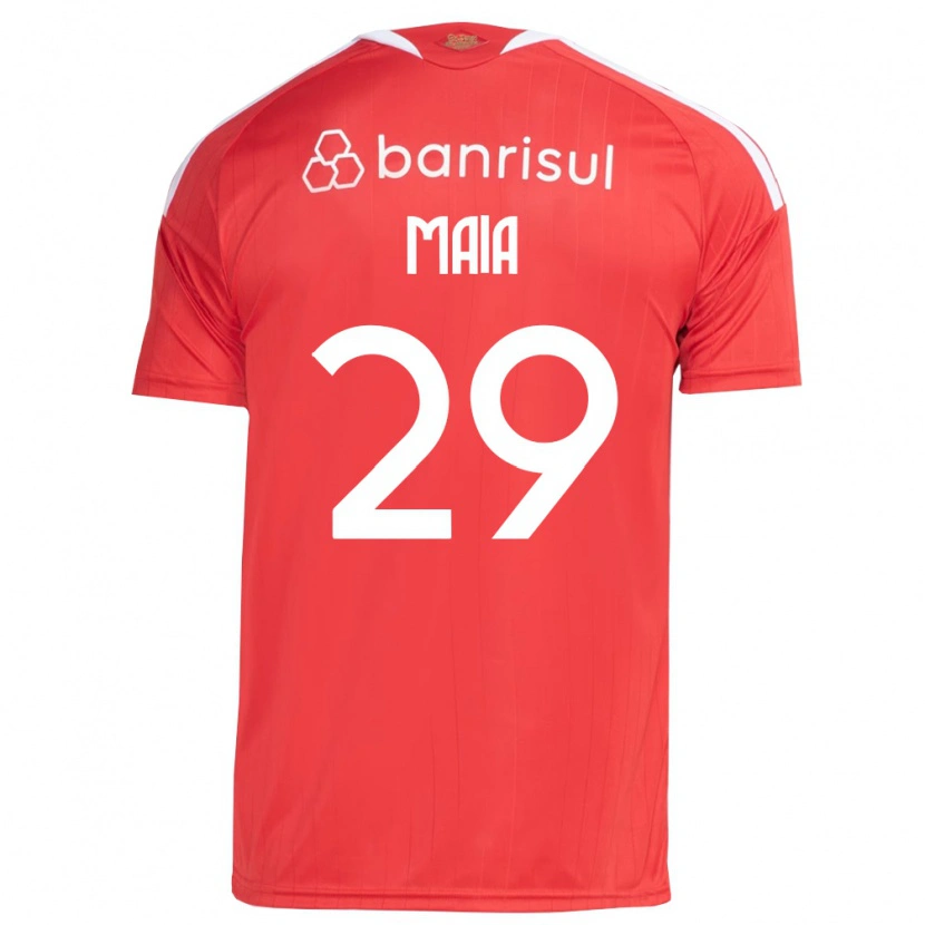 Danxen Dames Thiago Maia #29 Rood Wit Thuisshirt Thuistenue 2026/27 T-Shirt