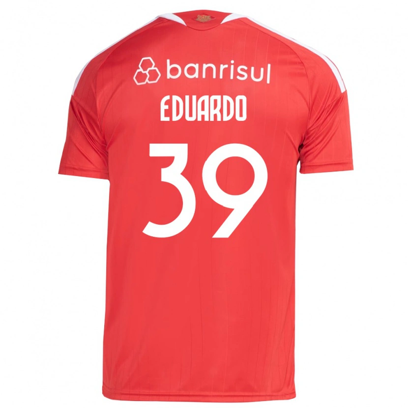 Danxen Dames Carlos Eduardo #39 Rood Wit Thuisshirt Thuistenue 2026/27 T-Shirt