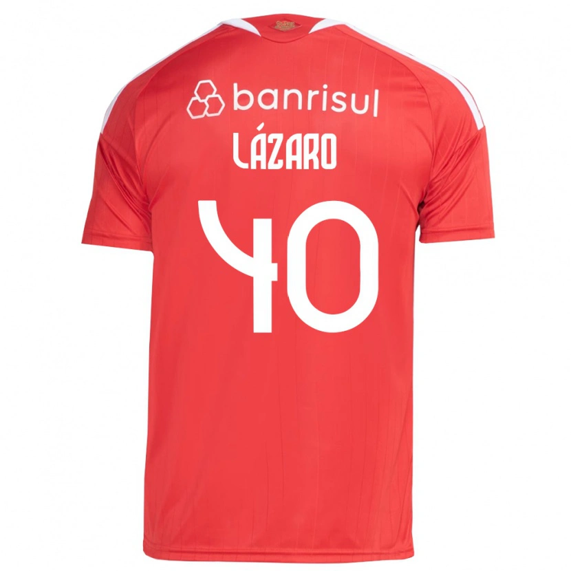 Danxen Dames Lázaro Gonçalves Do Nascimento Junior #40 Rood Wit Thuisshirt Thuistenue 2026/27 T-Shirt