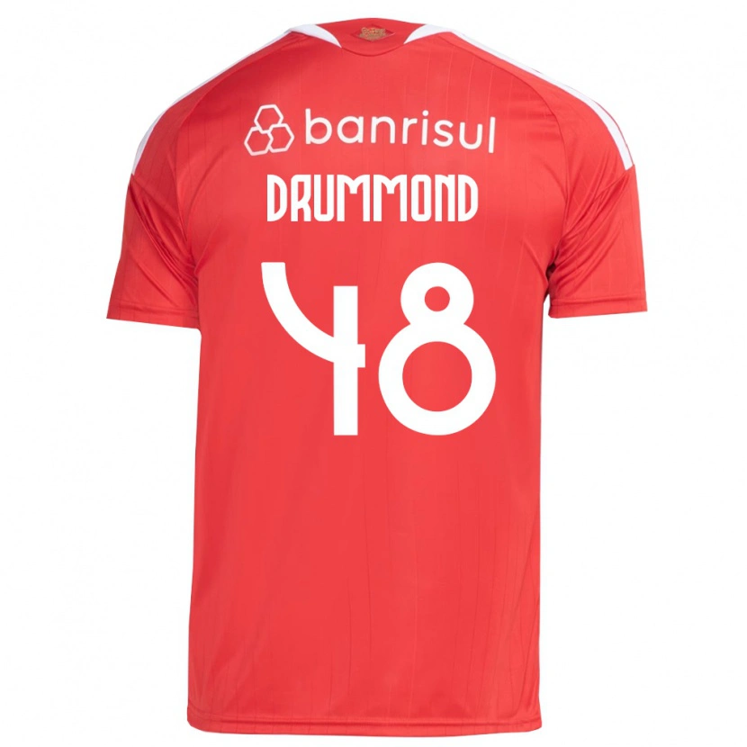Danxen Dames Lucca Drummond #48 Rood Wit Thuisshirt Thuistenue 2026/27 T-Shirt