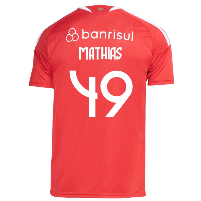 Danxen Dames Ricardo Mathias #49 Rood Wit Thuisshirt Thuistenue 2026/27 T-Shirt
