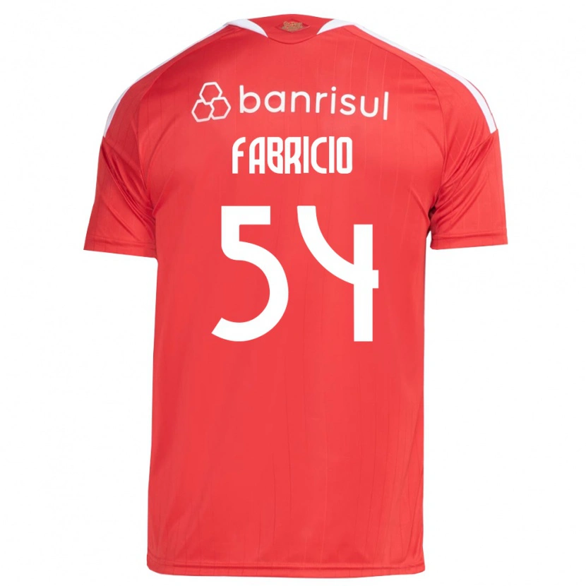 Danxen Dames Fabricio Zechmeister Do Prado #54 Rood Wit Thuisshirt Thuistenue 2026/27 T-Shirt