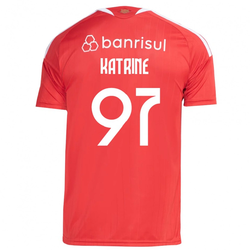Danxen Dames Katrine #97 Rood Wit Thuisshirt Thuistenue 2026/27 T-Shirt