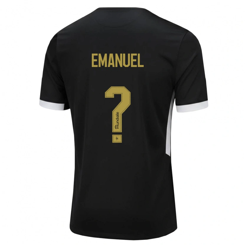 Danxen Dames Emanuel #0 Zwart Wit Geel Thuisshirt Thuistenue 2026/27 T-Shirt