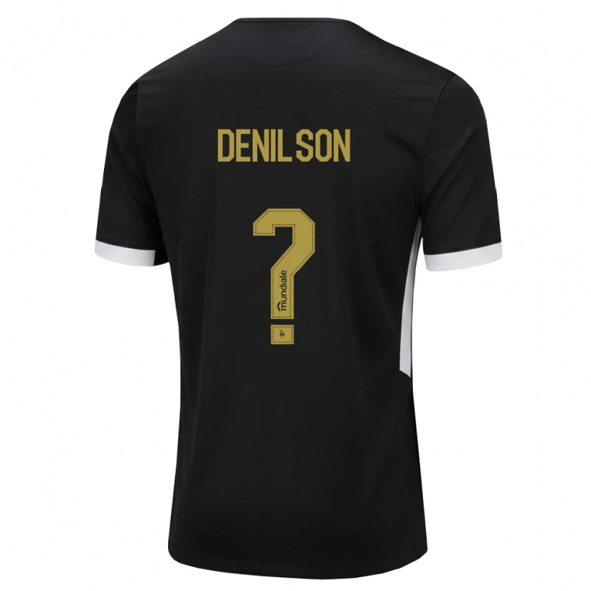 Danxen Dames Denilson #0 Zwart Wit Geel Thuisshirt Thuistenue 2026/27 T-Shirt
