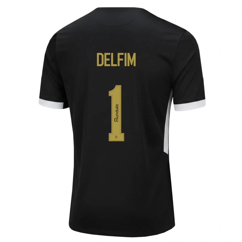 Danxen Dames Gabriel Delfim #1 Zwart Wit Geel Thuisshirt Thuistenue 2026/27 T-Shirt