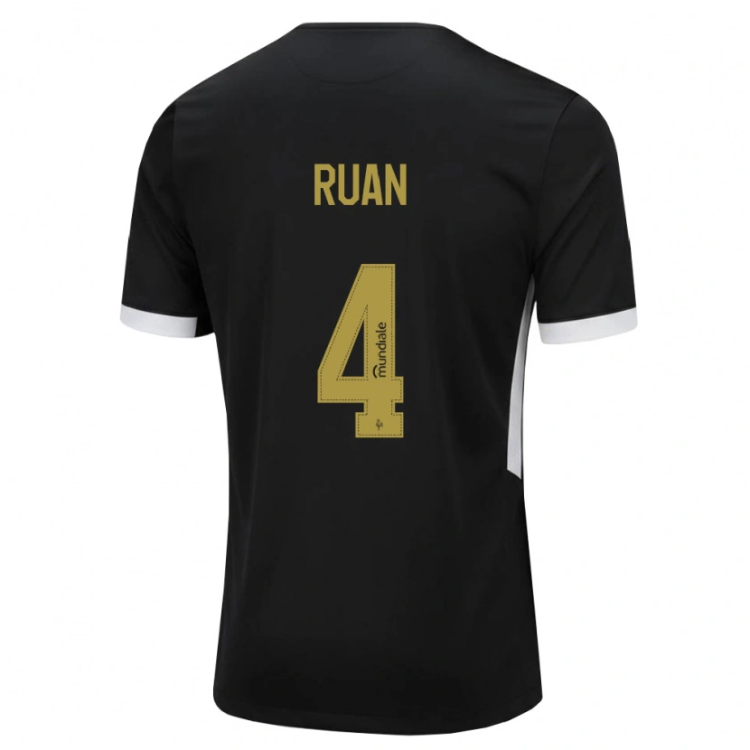 Danxen Dames Ruan Tressoldi Netto #4 Zwart Wit Geel Thuisshirt Thuistenue 2026/27 T-Shirt