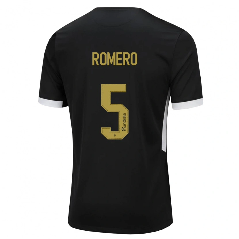 Danxen Dames Mateus Romero #5 Zwart Wit Geel Thuisshirt Thuistenue 2026/27 T-Shirt