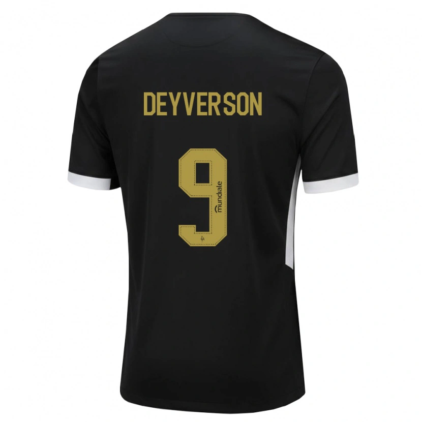 Danxen Dames Deyverson #9 Zwart Wit Geel Thuisshirt Thuistenue 2026/27 T-Shirt