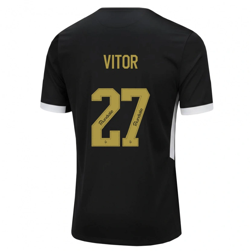Danxen Dames Paulo Vitor #27 Zwart Wit Geel Thuisshirt Thuistenue 2026/27 T-Shirt