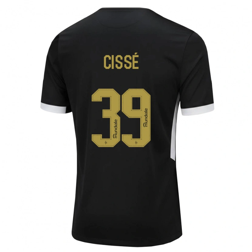 Danxen Dames Mamady Cissé #39 Zwart Wit Geel Thuisshirt Thuistenue 2026/27 T-Shirt