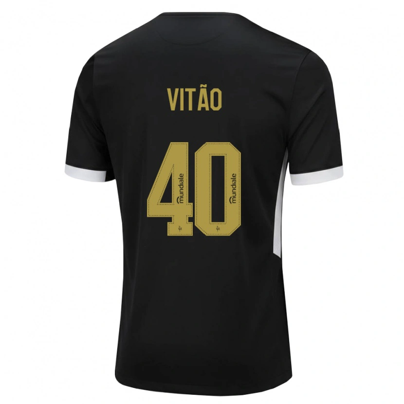 Danxen Dames Vitão #40 Zwart Wit Geel Thuisshirt Thuistenue 2026/27 T-Shirt