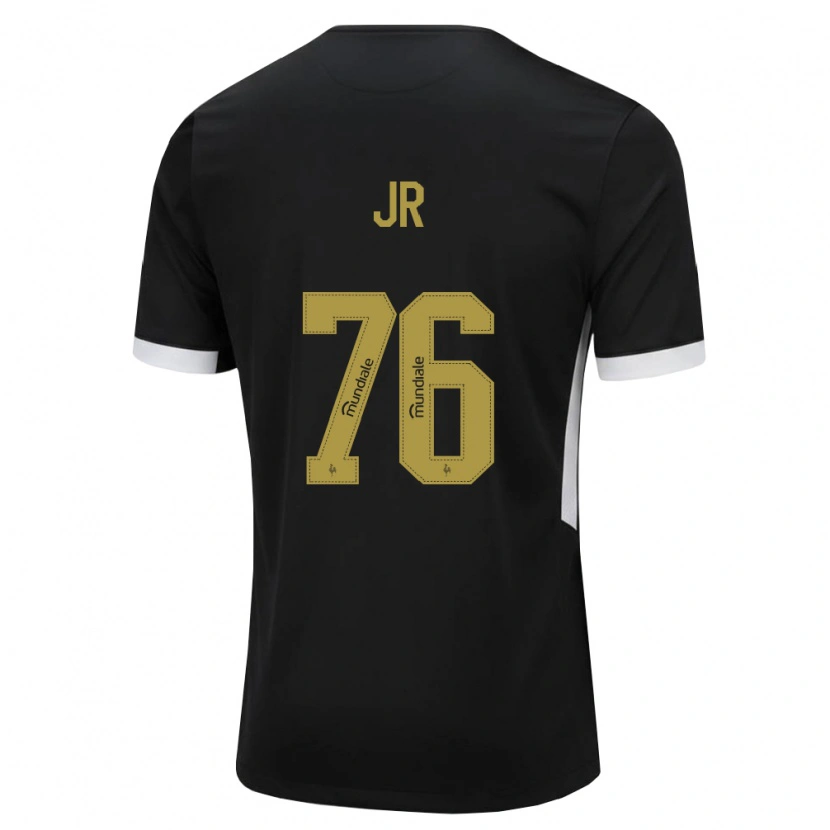 Danxen Dames Wanderson Jr #76 Zwart Wit Geel Thuisshirt Thuistenue 2026/27 T-Shirt