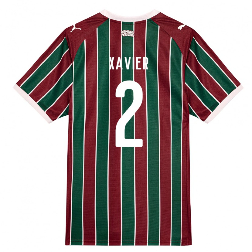 Danxen Dames Samuel Xavier #2 Groen Bordeaux Rood Wit Thuisshirt Thuistenue 2026/27 T-Shirt