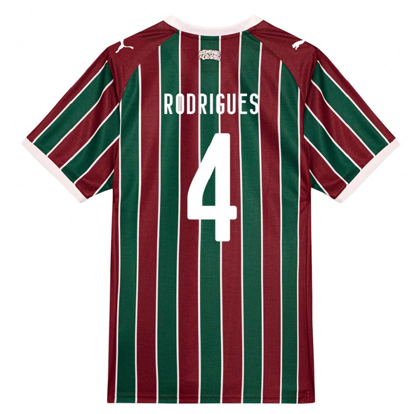 Danxen Dames Nath Rodrigues #4 Groen Bordeaux Rood Wit Thuisshirt Thuistenue 2026/27 T-Shirt