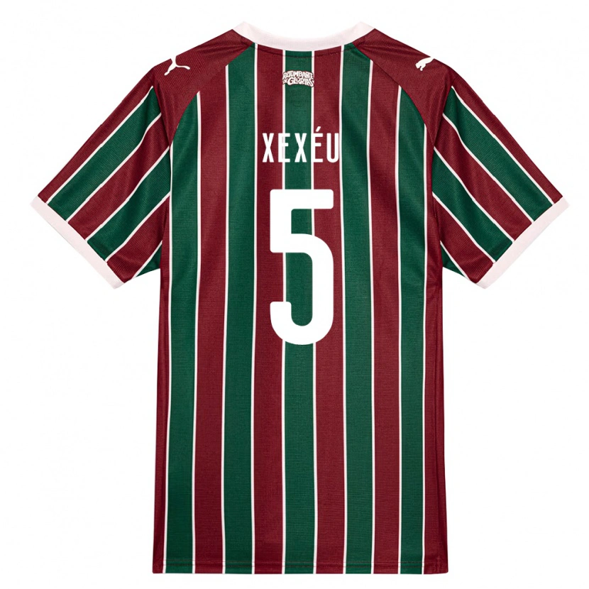 Danxen Dames Xexéu #5 Groen Bordeaux Rood Wit Thuisshirt Thuistenue 2026/27 T-Shirt