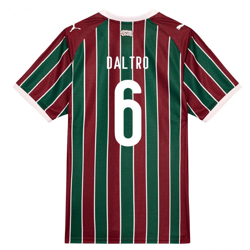 Danxen Dames Erick Daltro #6 Groen Bordeaux Rood Wit Thuisshirt Thuistenue 2026/27 T-Shirt