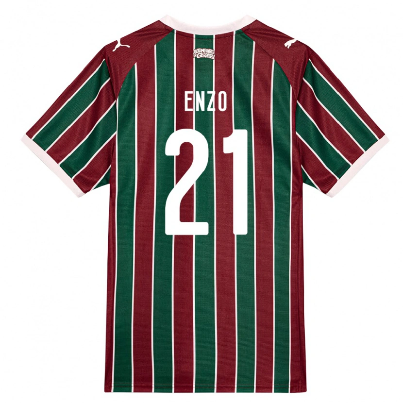 Danxen Dames Enzo Munerato Sene #21 Groen Bordeaux Rood Wit Thuisshirt Thuistenue 2026/27 T-Shirt