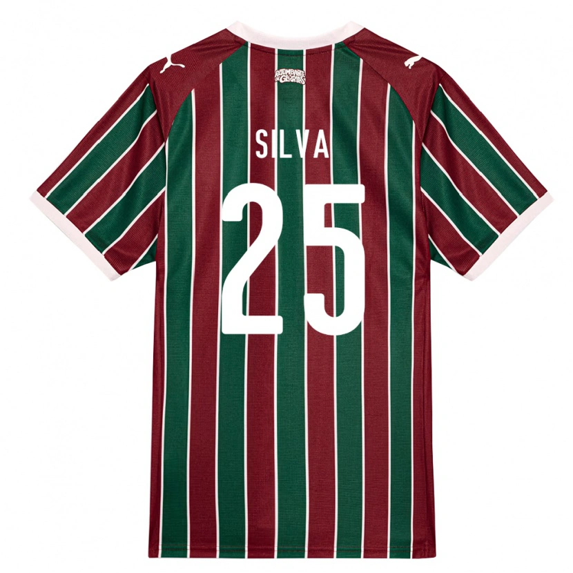 Danxen Dames Julia Silva #25 Groen Bordeaux Rood Wit Thuisshirt Thuistenue 2026/27 T-Shirt