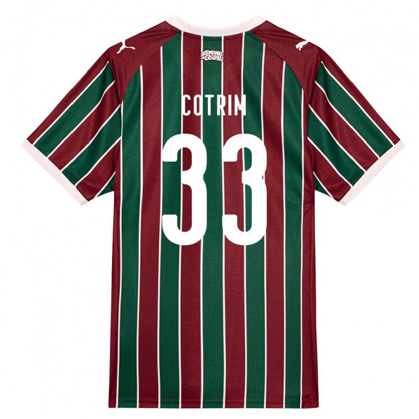 Danxen Dames Bruna Cotrim #33 Groen Bordeaux Rood Wit Thuisshirt Thuistenue 2026/27 T-Shirt