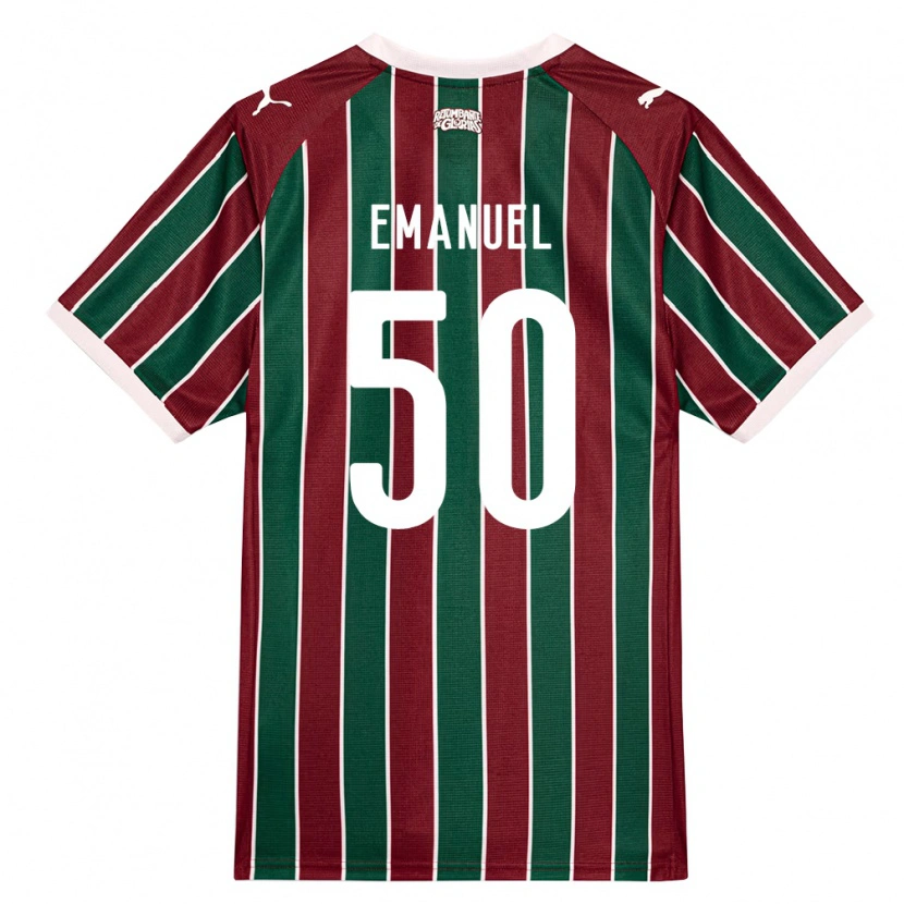 Danxen Dames Lucas Emanuel #50 Groen Bordeaux Rood Wit Thuisshirt Thuistenue 2026/27 T-Shirt
