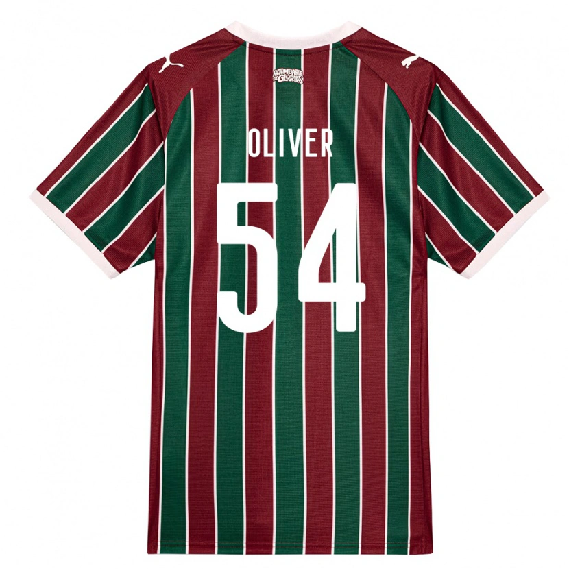 Danxen Dames Oliver Martins #54 Groen Bordeaux Rood Wit Thuisshirt Thuistenue 2026/27 T-Shirt
