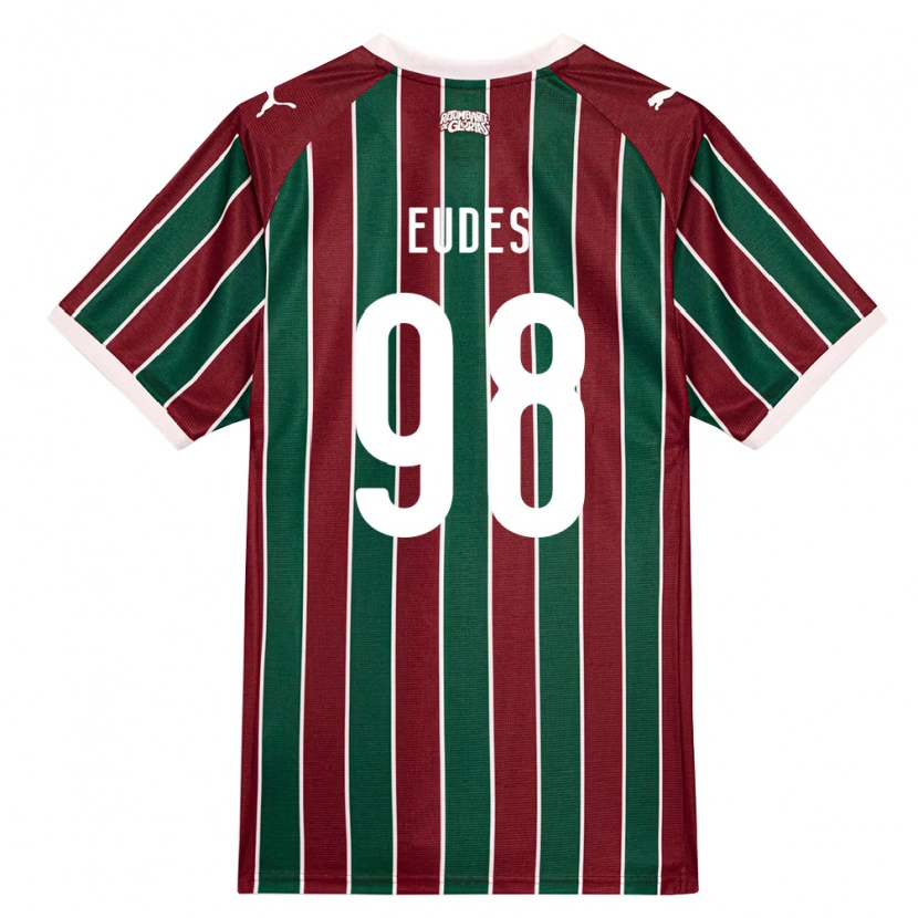 Danxen Dames Vitor Eudes #98 Groen Bordeaux Rood Wit Thuisshirt Thuistenue 2026/27 T-Shirt