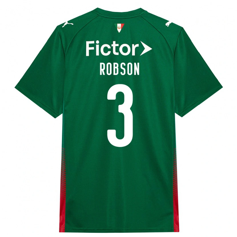 Danxen Dames Robson Fernandes Dos Santos #3 Groen Rood Wit Thuisshirt Thuistenue 2026/27 T-Shirt
