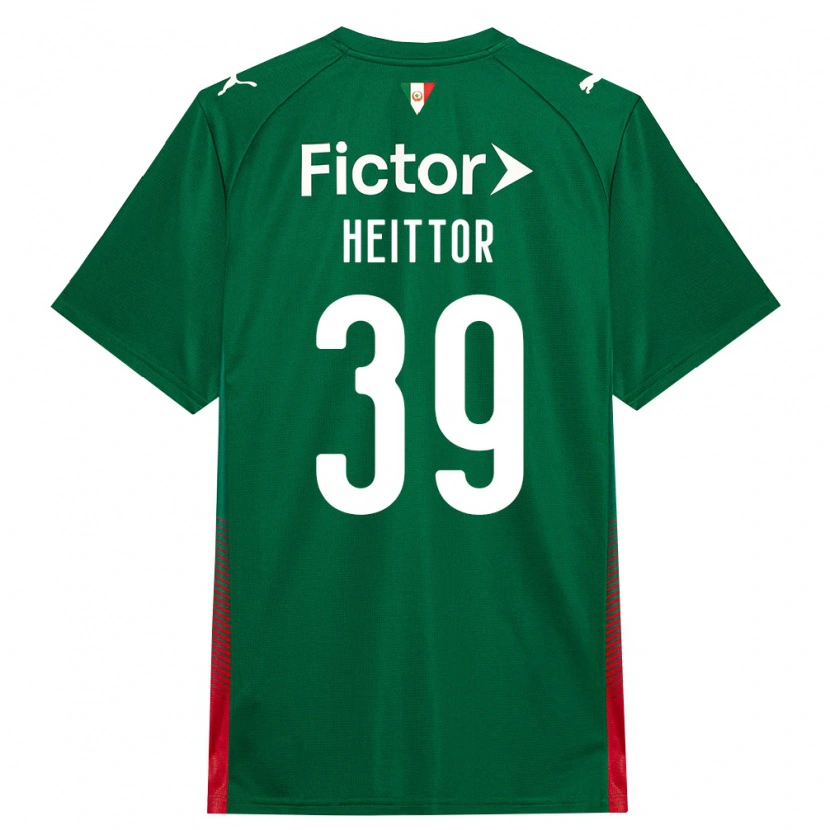 Danxen Dames Heittor Vinicius Da Silva Nunes #39 Groen Rood Wit Thuisshirt Thuistenue 2026/27 T-Shirt