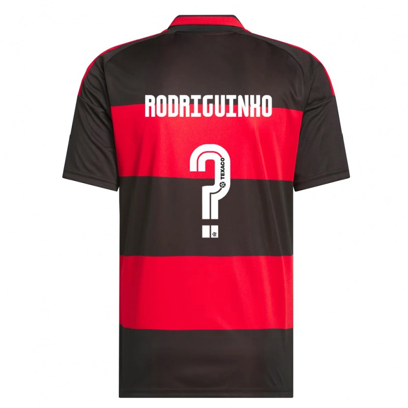Danxen Dames Rodriguinho #0 Rood Zwart Wit Thuisshirt Thuistenue 2026/27 T-Shirt