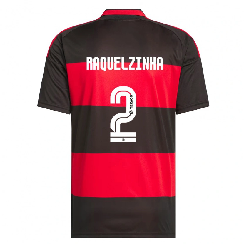 Danxen Dames Raquelzinha #2 Rood Zwart Wit Thuisshirt Thuistenue 2026/27 T-Shirt