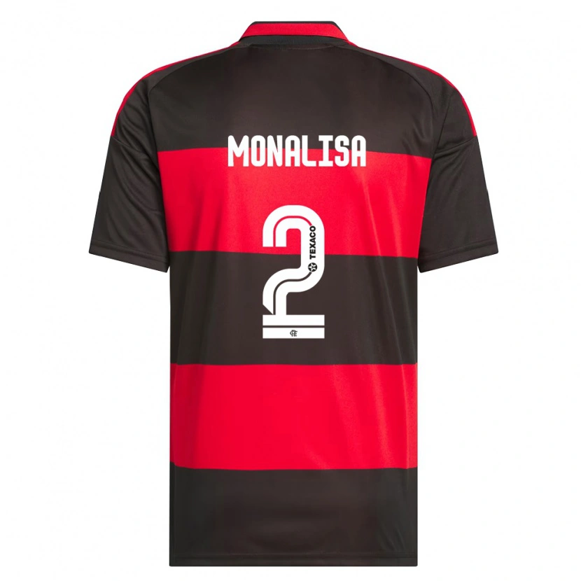 Danxen Dames Monalisa #2 Rood Zwart Wit Thuisshirt Thuistenue 2026/27 T-Shirt