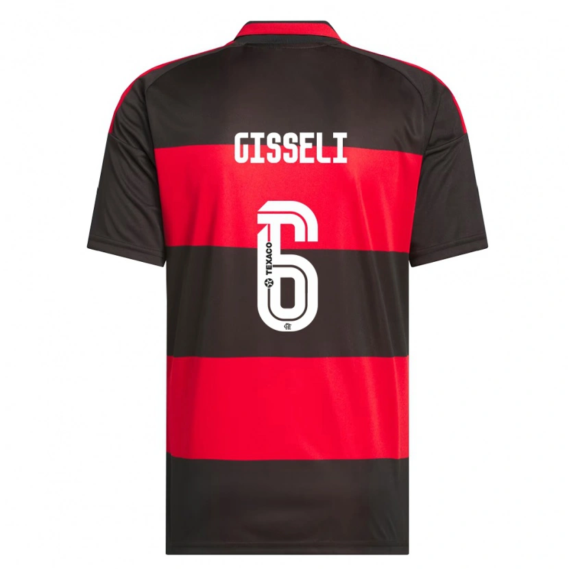 Danxen Dames Gisseli #6 Rood Zwart Wit Thuisshirt Thuistenue 2026/27 T-Shirt
