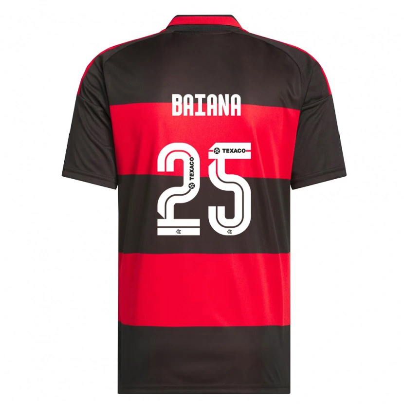 Danxen Dames Larissa Baiana #25 Rood Zwart Wit Thuisshirt Thuistenue 2026/27 T-Shirt