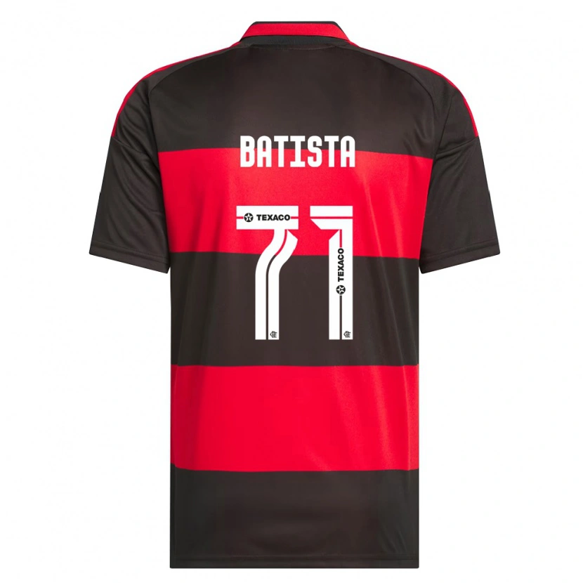 Danxen Dames Pedro Batista #71 Rood Zwart Wit Thuisshirt Thuistenue 2026/27 T-Shirt
