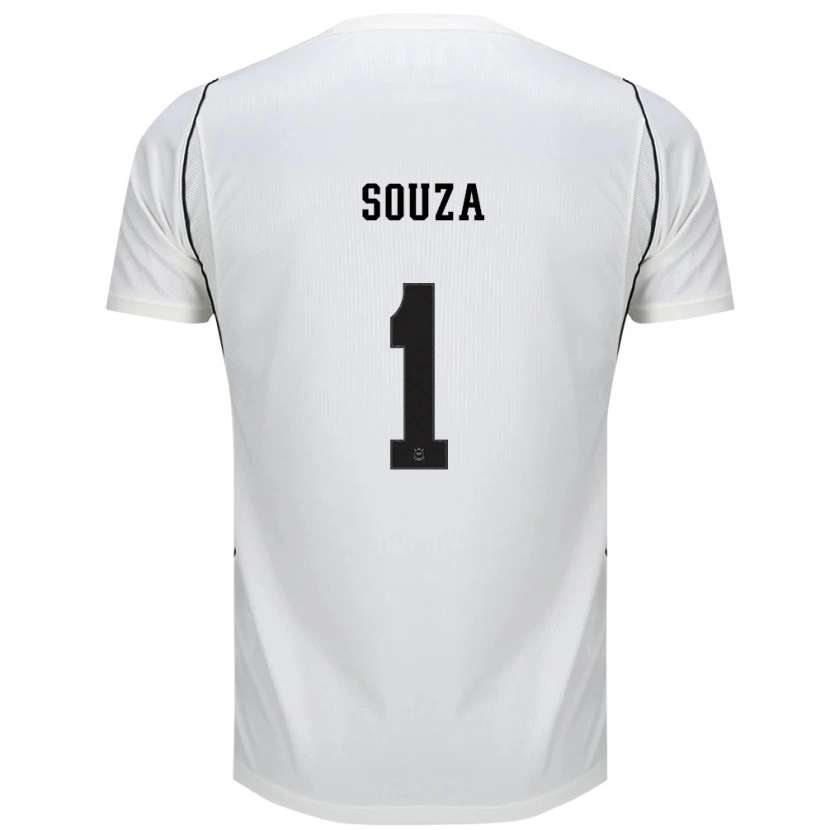 Danxen Dames Hugo Souza #1 Wit Zwart Rood Thuisshirt Thuistenue 2026/27 T-Shirt