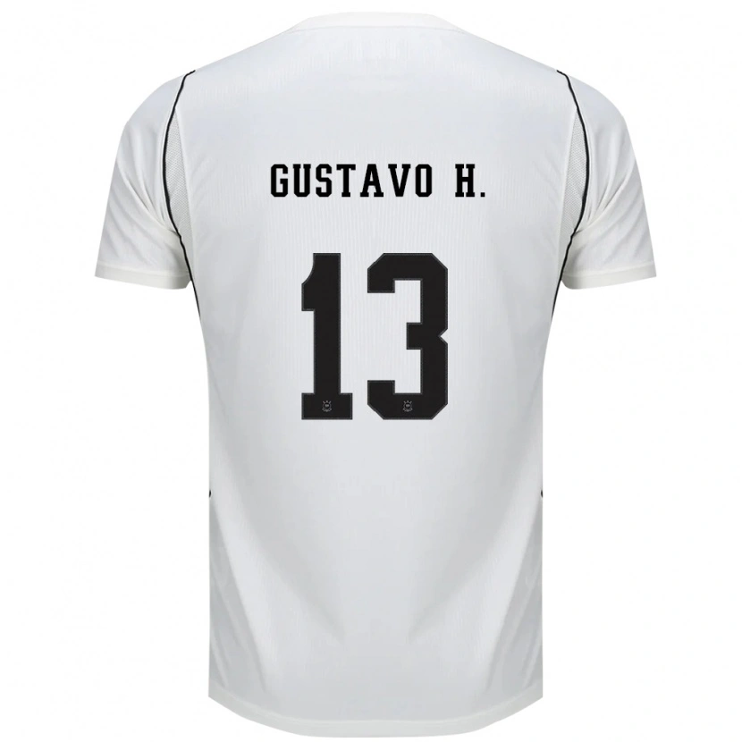 Danxen Dames Gustavo Henrique #13 Wit Zwart Rood Thuisshirt Thuistenue 2026/27 T-Shirt