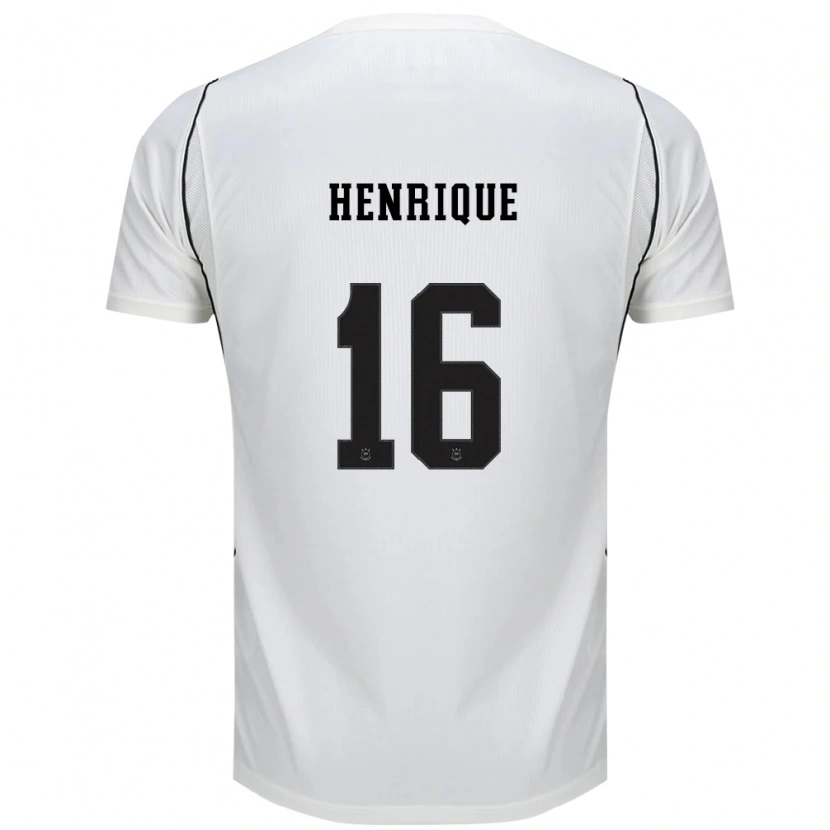 Danxen Dames Pedro Henrique #16 Wit Zwart Rood Thuisshirt Thuistenue 2026/27 T-Shirt