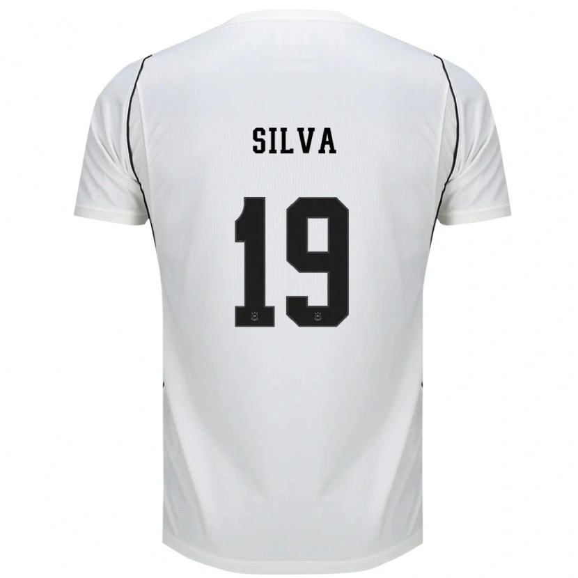 Danxen Dames Gustavo Silva #19 Wit Zwart Rood Thuisshirt Thuistenue 2026/27 T-Shirt