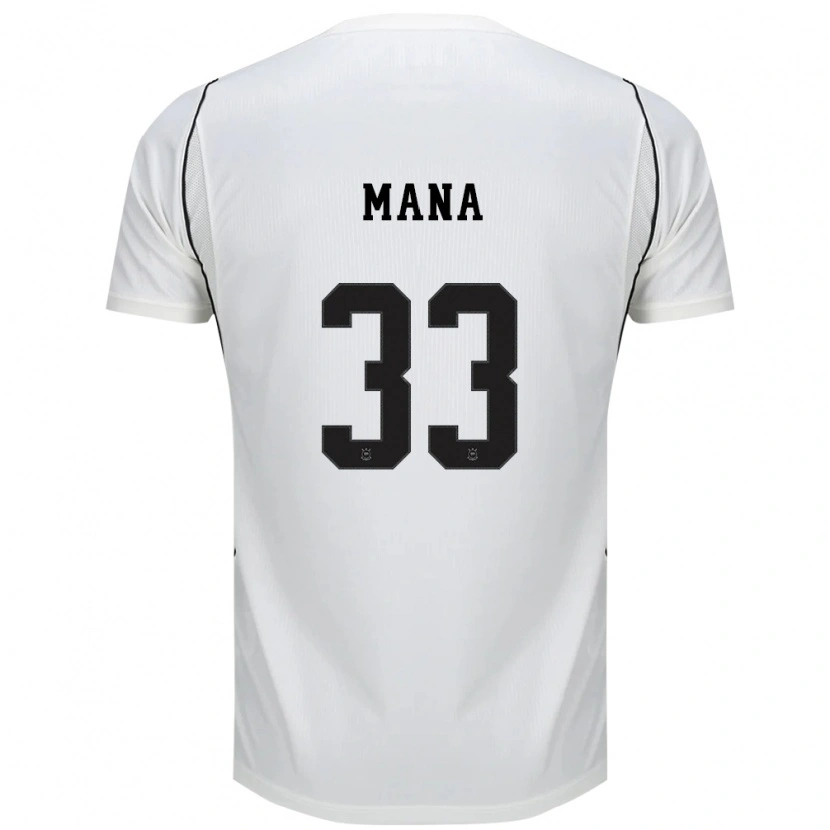 Danxen Dames Léo Mana #33 Wit Zwart Rood Thuisshirt Thuistenue 2026/27 T-Shirt