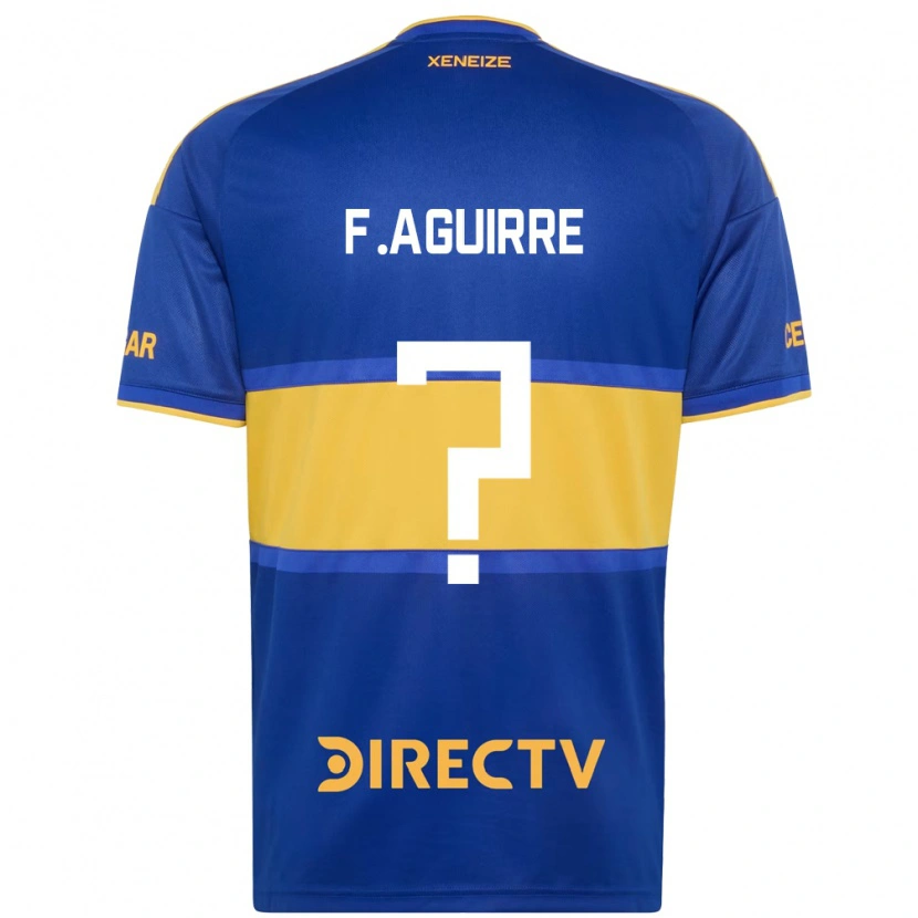 Danxen Dames Federico Aguirre #0 Koninklijk Blauw Geel Thuisshirt Thuistenue 2026/27 T-Shirt