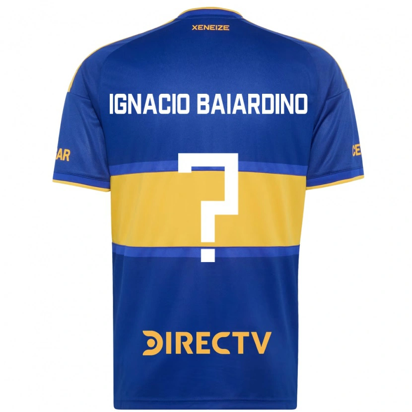 Danxen Dames Juan Ignacio Baiardino #0 Koninklijk Blauw Geel Thuisshirt Thuistenue 2026/27 T-Shirt